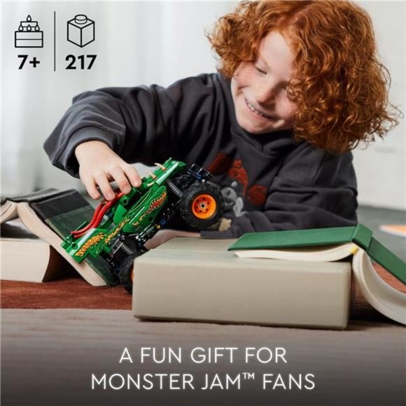 Technic Monster Jam Dragon Monster Truck Toy for Boys and Girls, 2in1 Racing Car - Picture 6 of 7